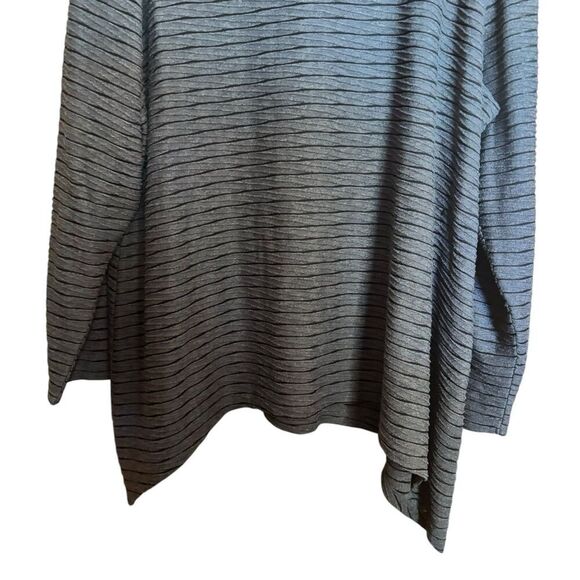 Coldwater Creek Cowl Neck Top Womens 3X 24W 26W Multicolor Stripe Stretch Blouse - Picture 4 of 9